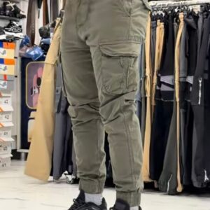 Men’s Charcoal Gray Cargo Joggers – Urban Streetwear Pants